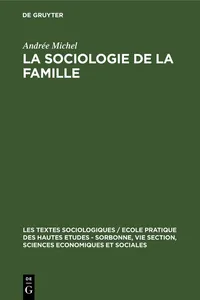 La sociologie de la famille_cover