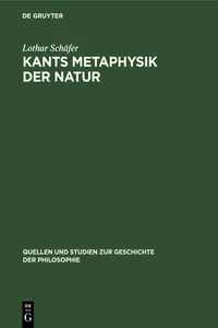 Kants Metaphysik der Natur_cover