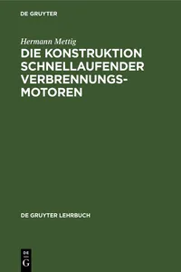 Die Konstruktion schnellaufender Verbrennungsmotoren_cover