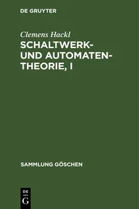 Schaltwerk- und Automatentheorie, I_cover