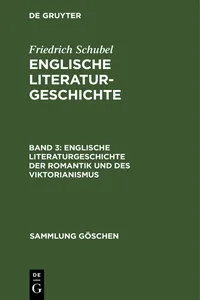 Englische Literaturgeschichte der Romantik und des Viktorianismus_cover