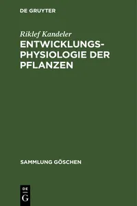 Entwicklungsphysiologie der Pflanzen_cover