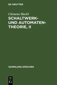 Schaltwerk- und Automatentheorie, II_cover