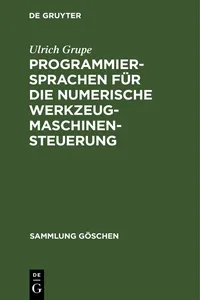 Programmiersprachen für die numerische Werkzeugmaschinensteuerung_cover