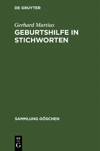 Geburtshilfe in Stichworten_cover