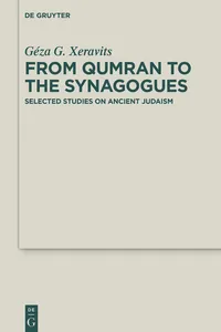 From Qumran to the Synagogues_cover