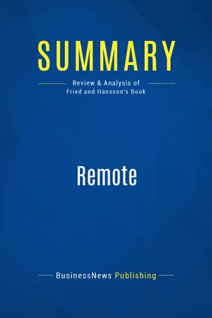 Summary: Remote