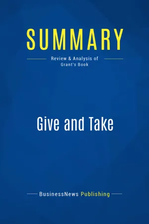 Summary: Give and Take