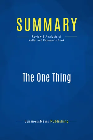 Summary: The One Thing