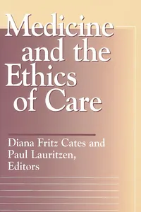 Medicine and the Ethics of Care_cover