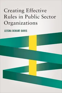 Creating Effective Rules in Public Sector Organizations_cover