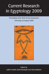 Current Research in Egyptology 2009_cover