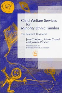 Child Welfare Services for Minority Ethnic Families_cover