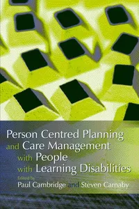 Person Centred Planning and Care Management with People with Learning Disabilities_cover