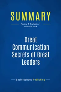 Summary: Great Communication Secrets of Great Leaders_cover