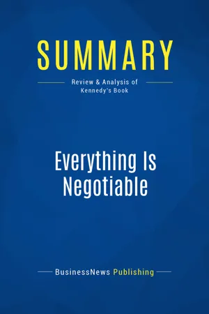 Summary: Everything Is Negotiable