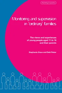 Monitoring and Supervision in 'Ordinary' Families_cover