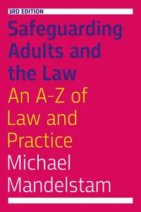 Safeguarding Adults and the Law, Third Edition_cover