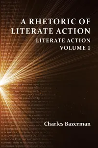 Rhetoric of Literate Action, A_cover