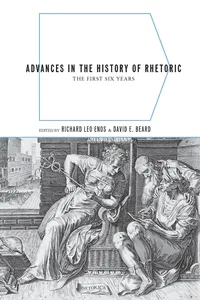 Advances in the History of Rhetoric_cover