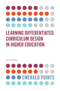 Learning Differentiated Curriculum Design in Higher Education_cover