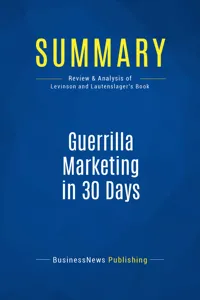 Summary: Guerrilla Marketing in 30 Days_cover