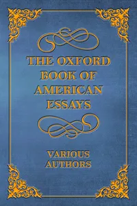 The Oxford Book of American Essays_cover