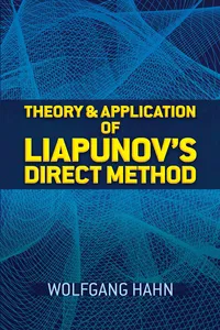 Theory and Application of Liapunov's Direct Method_cover
