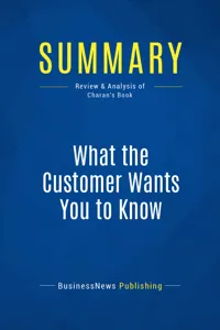 Summary: What the Customer Wants You to Know_cover