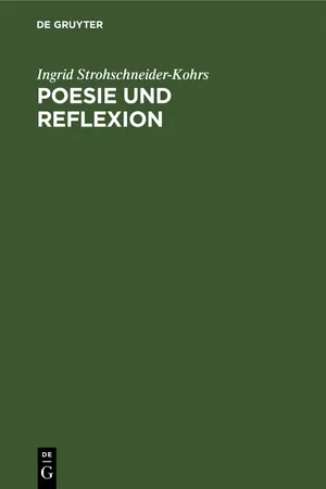 Poesie und Reflexion