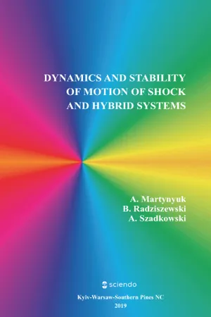 Dynamics and Stability of Motion of Shock and Hybrid Systems