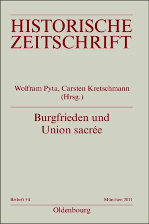 Burgfrieden und Union sacrée