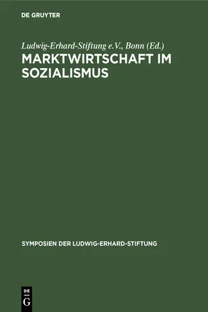 Marktwirtschaft im Sozialismus