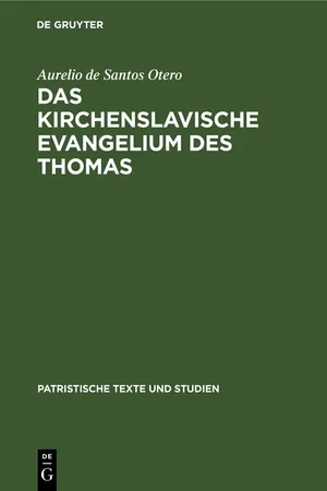 Das kirchenslavische Evangelium des Thomas