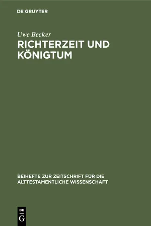 Richterzeit und Königtum