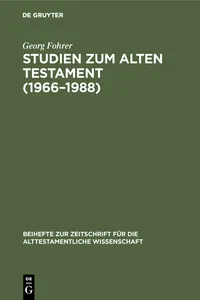 Studien zum Alten Testament_cover