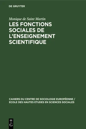 Les fonctions sociales de l'enseignement scientifique