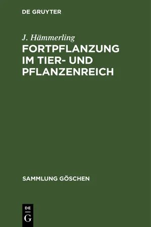 Fortpflanzung im Tier- und Pflanzenreich