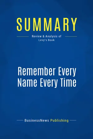 Summary: Remember Every Name Every Time