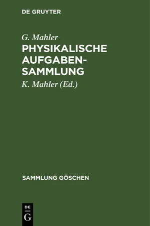 Physikalische Aufgabensammlung