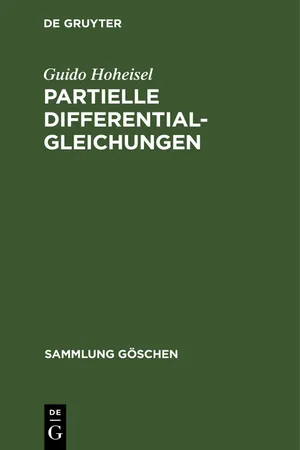 Partielle Differentialgleichungen