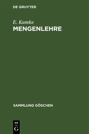 Mengenlehre