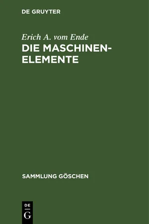 Die Maschinenelemente