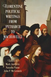 Florentine Political Writings from Petrarch to Machiavelli_cover