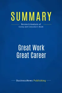 Summary: Great Work Great Career_cover