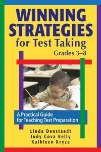 Winning Strategies for Test Taking, Grades 3-8_cover