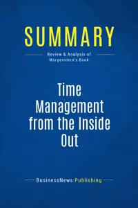 Summary: Time Management from the Inside Out_cover