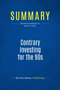 Summary: Contrary Investing for the 90s_cover