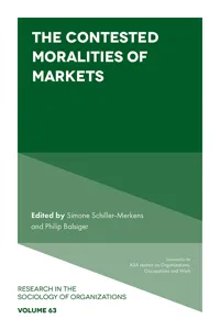 The Contested Moralities of Markets_cover