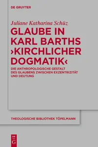 Glaube in Karl Barths 'Kirchlicher Dogmatik'_cover